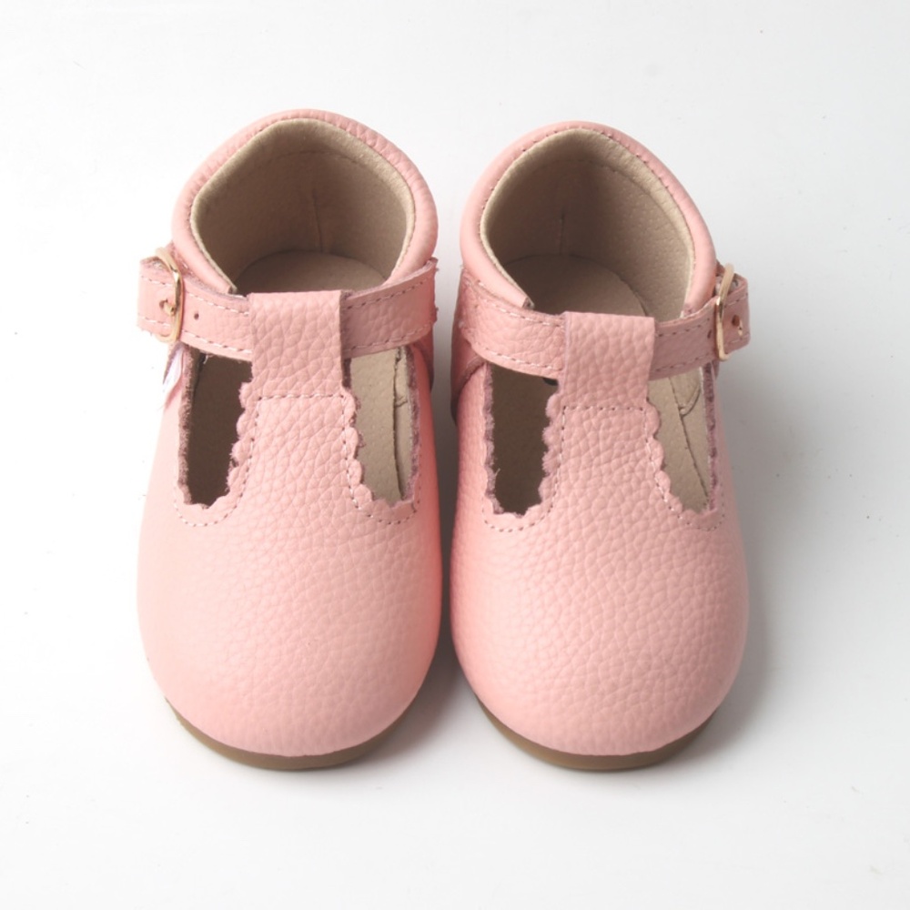 Size 5 Starbie Baby Mary Janes Pink Baby Shoes Toddler shoes leather shoes